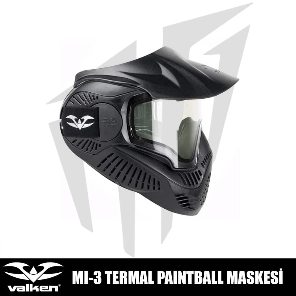 Valken MI-3 Termal Paintball Maskesi Siyah