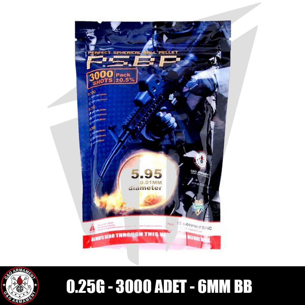 G&G Airsoft BB 0.25g – 3000 Adet