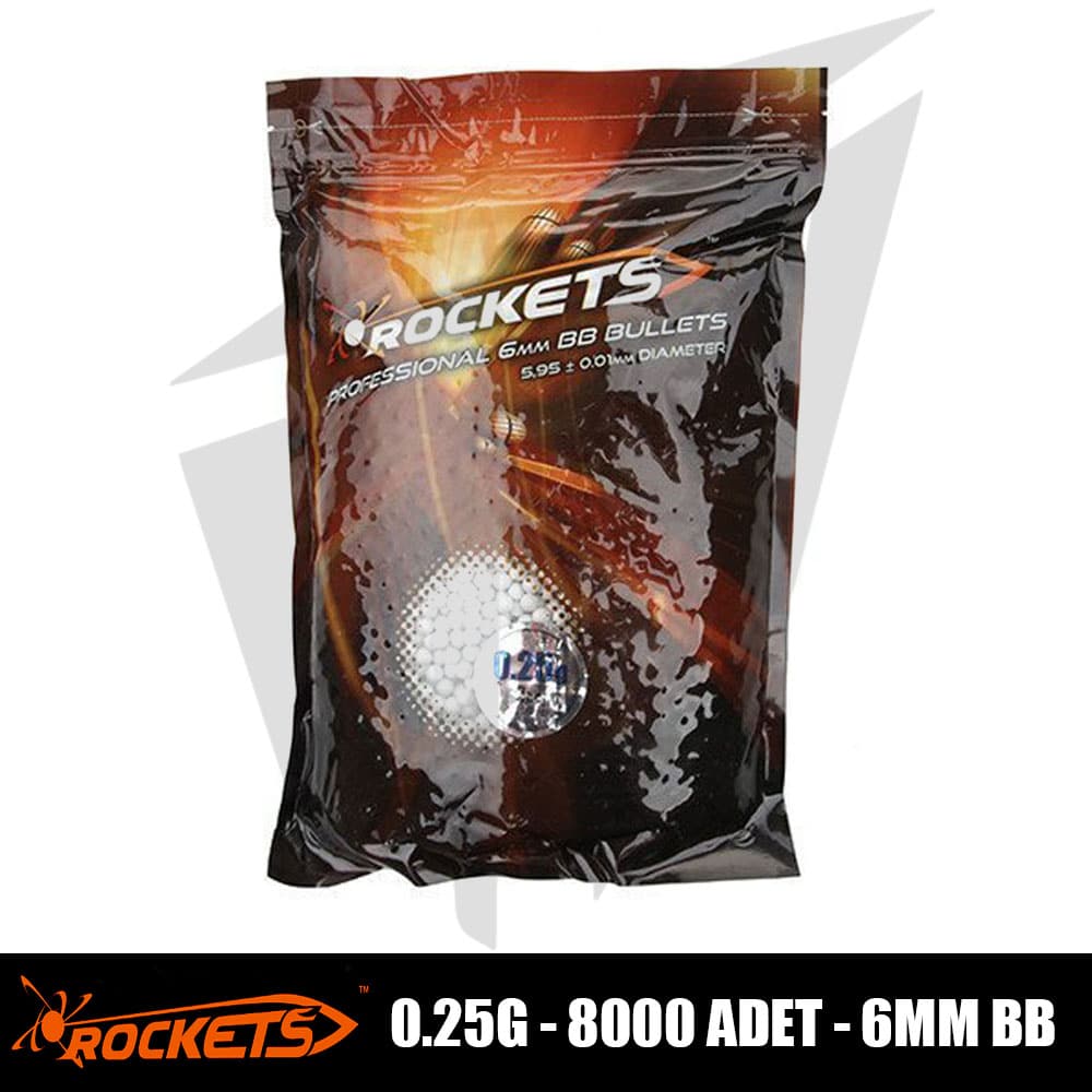 Rockets Professional Airsoft BB 0.25g 8000 Adet