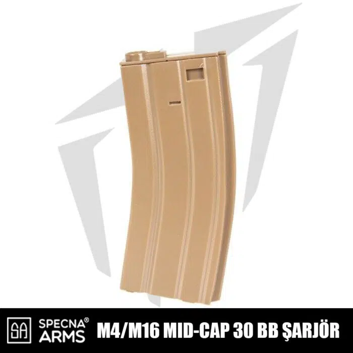 Specna Arms M4 / M16 Tipi Tüfekler İçin 30’luk Real-Cap Airsoft Şarjörü Bronz