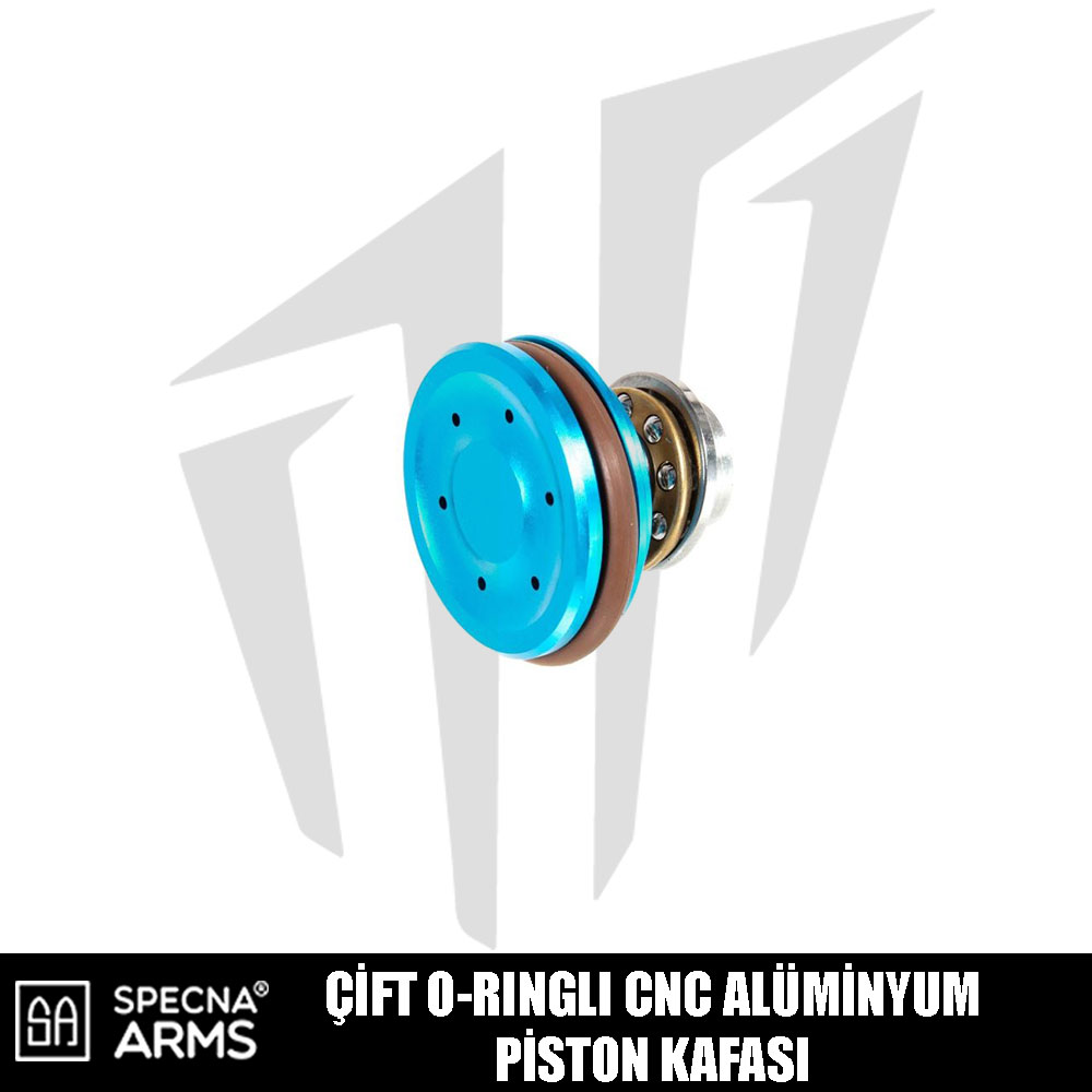 Specna Arms Çift O-ringli CNC Alüminyum Piston Kafası
