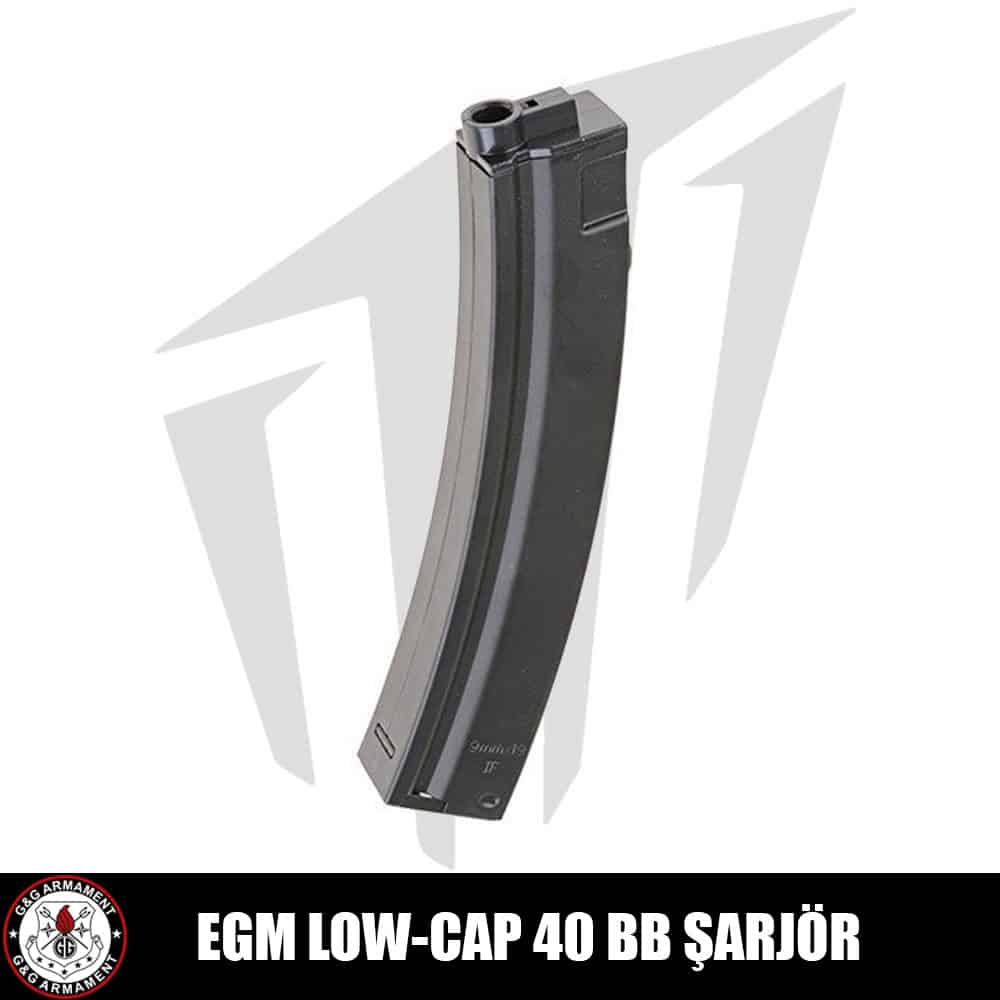 G&G EGM Replikaları İçin 40’lık Low-Cap Airsoft Şarjörü Siyah