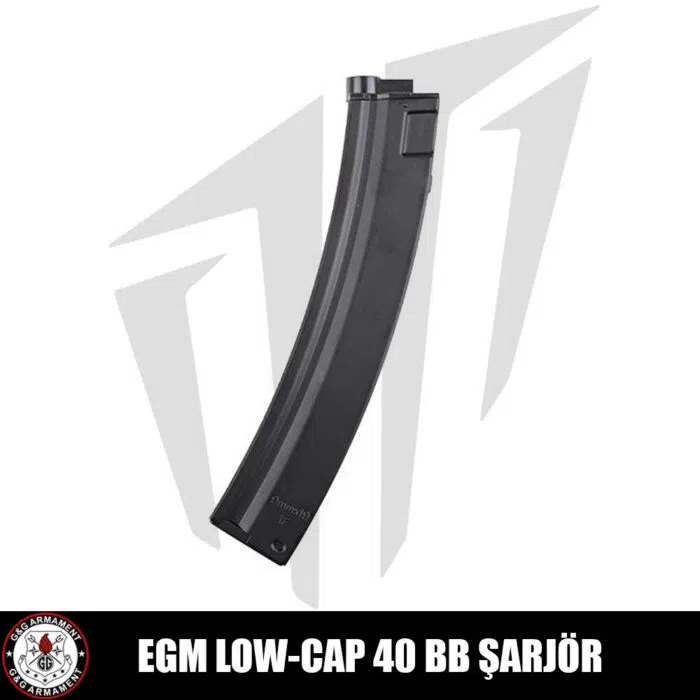 G&G EGM Replikaları İçin 40’lık Low-Cap Airsoft Şarjörü Siyah