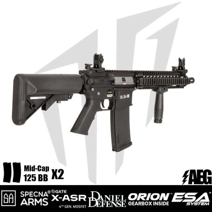 Specna Arms Daniel Defense® MK18 SA-E19 EDGE Airsoft Tüfeği – Siyah