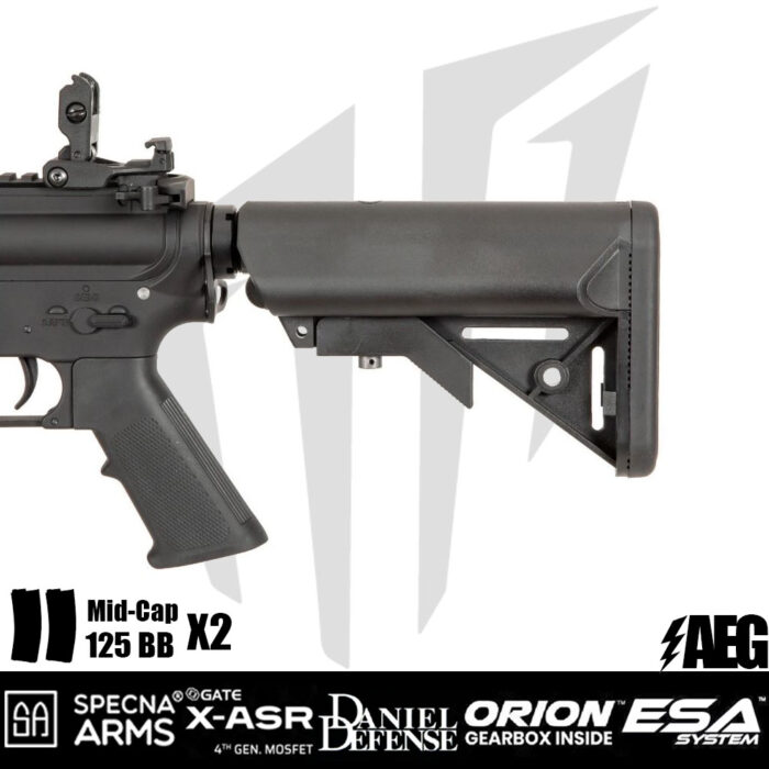 Specna Arms Daniel Defense® MK18 SA-E19 EDGE Airsoft Tüfeği – Siyah