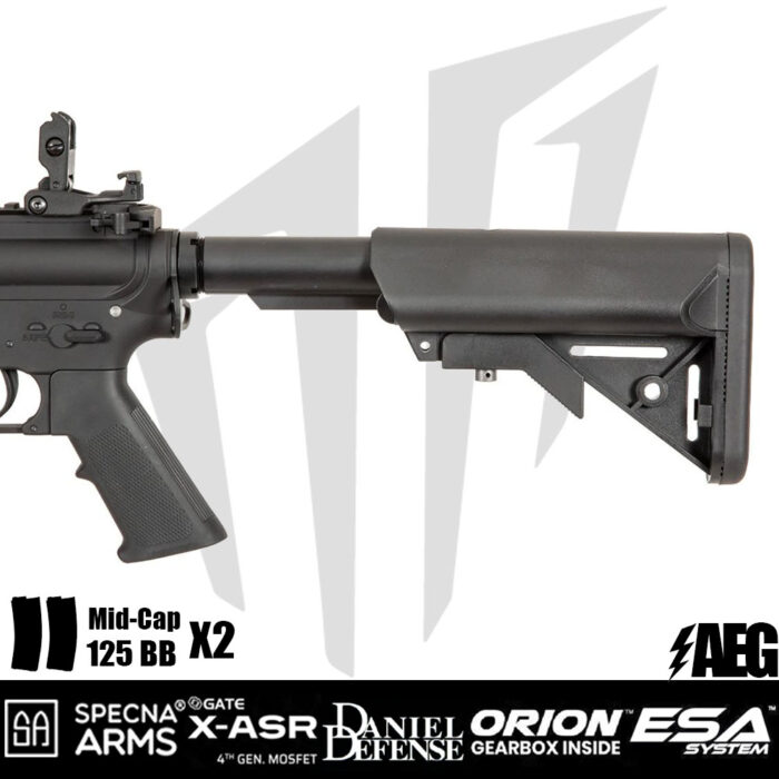 Specna Arms Daniel Defense® MK18 SA-E19 EDGE Airsoft Tüfeği – Siyah