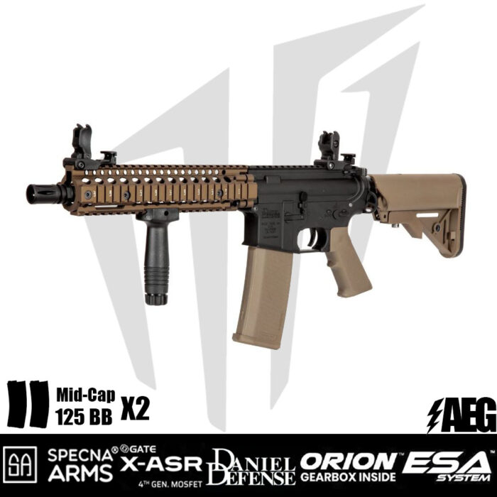 Specna Arms Daniel Defense® MK18 SA-E19 EDGE Airsoft Tüfeği – Bronz