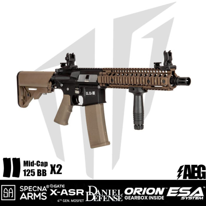 Specna Arms Daniel Defense® MK18 SA-E19 EDGE Airsoft Tüfeği – Bronz