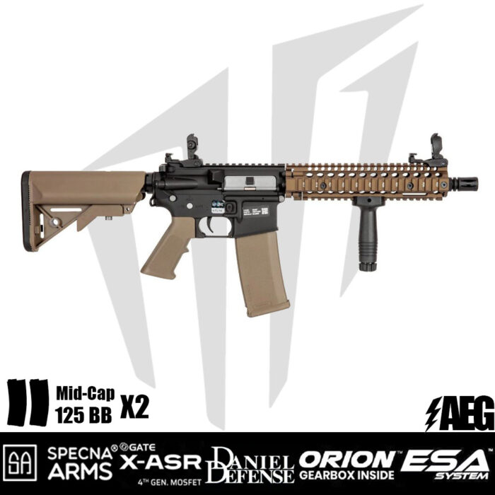 Specna Arms Daniel Defense® MK18 SA-E19 EDGE Airsoft Tüfeği – Bronz