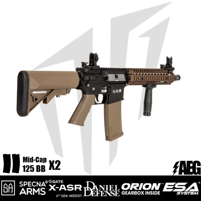 Specna Arms Daniel Defense® MK18 SA-E19 EDGE Airsoft Tüfeği – Bronz