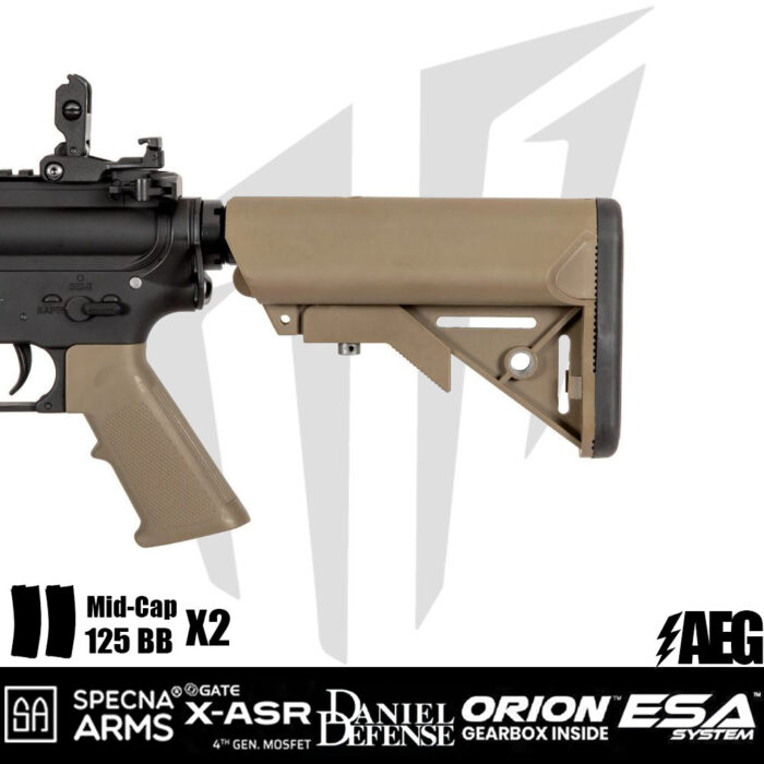 Specna Arms Daniel Defense® MK18 SA-E19 EDGE Airsoft Tüfeği – Bronz