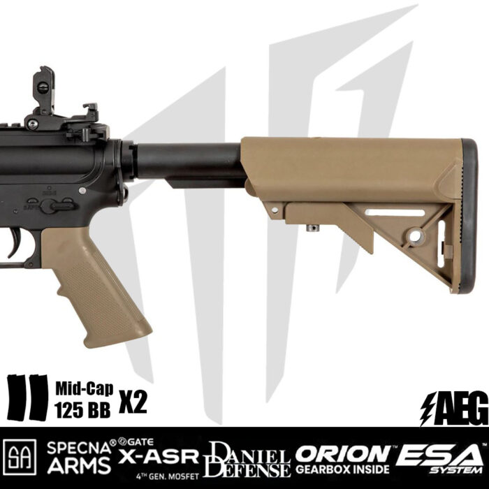 Specna Arms Daniel Defense® MK18 SA-E19 EDGE Airsoft Tüfeği – Bronz