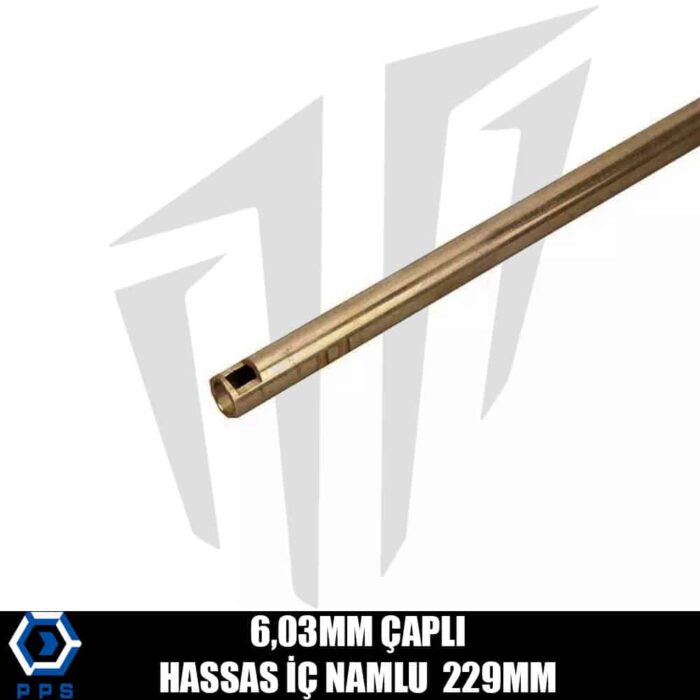 PPS 6,03mm Çaplı Hassas İç Airsoft Namlusu 229mm