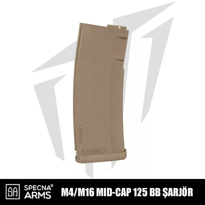 Specna Arms S-Mag Mid-Cap 125’lik Airsoft Şarjörü – Bronz