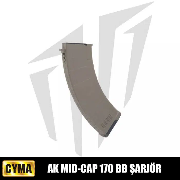CYMA / AK İçin Mid-Cap 170’lik Airsoft Şarjörü Bronz