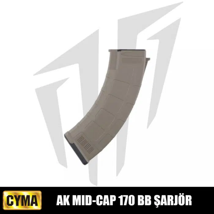 CYMA / AK İçin Mid-Cap 170’lik Airsoft Şarjörü Bronz