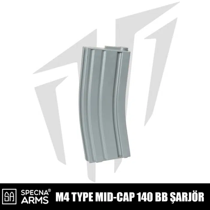 Specna Arms Mid-Cap 140’lık Airsoft Şarjörü Gri