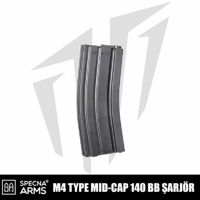 Specna Arms Mid-Cap 140’lık Airsoft Şarjörü Siyah