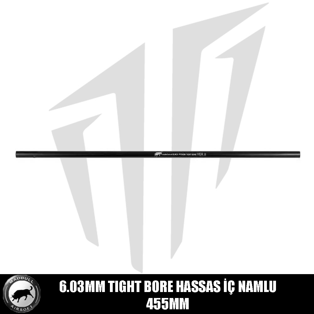 Mad Bull Black Python 6.03mm Tight Bore Hassas İç Airsoft Namlusu – 455mm