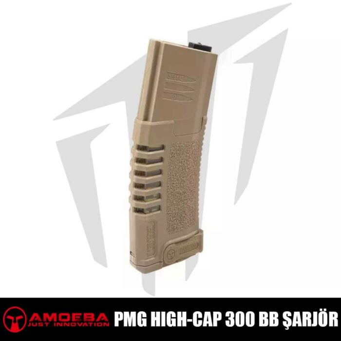 Ares Amoeba PMG Hi-Cap 300’lük Airsoft Şarjörü Bronz
