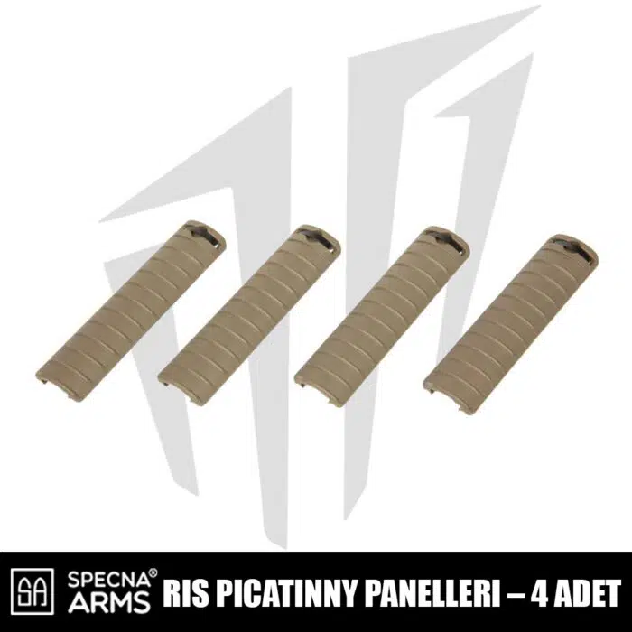 Specna Arms RIS Picatinny Panelleri (4 Adet) Tan