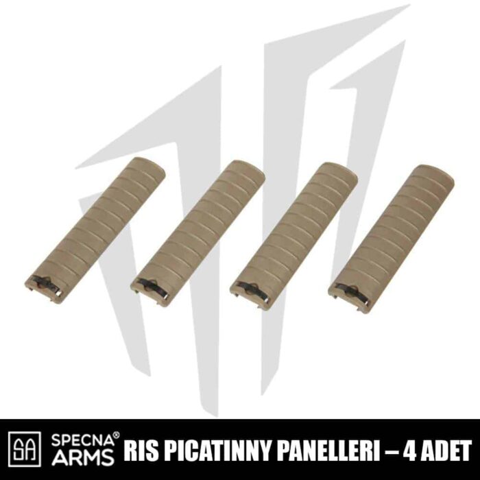 Specna Arms RIS Picatinny Panelleri (4 Adet) Tan
