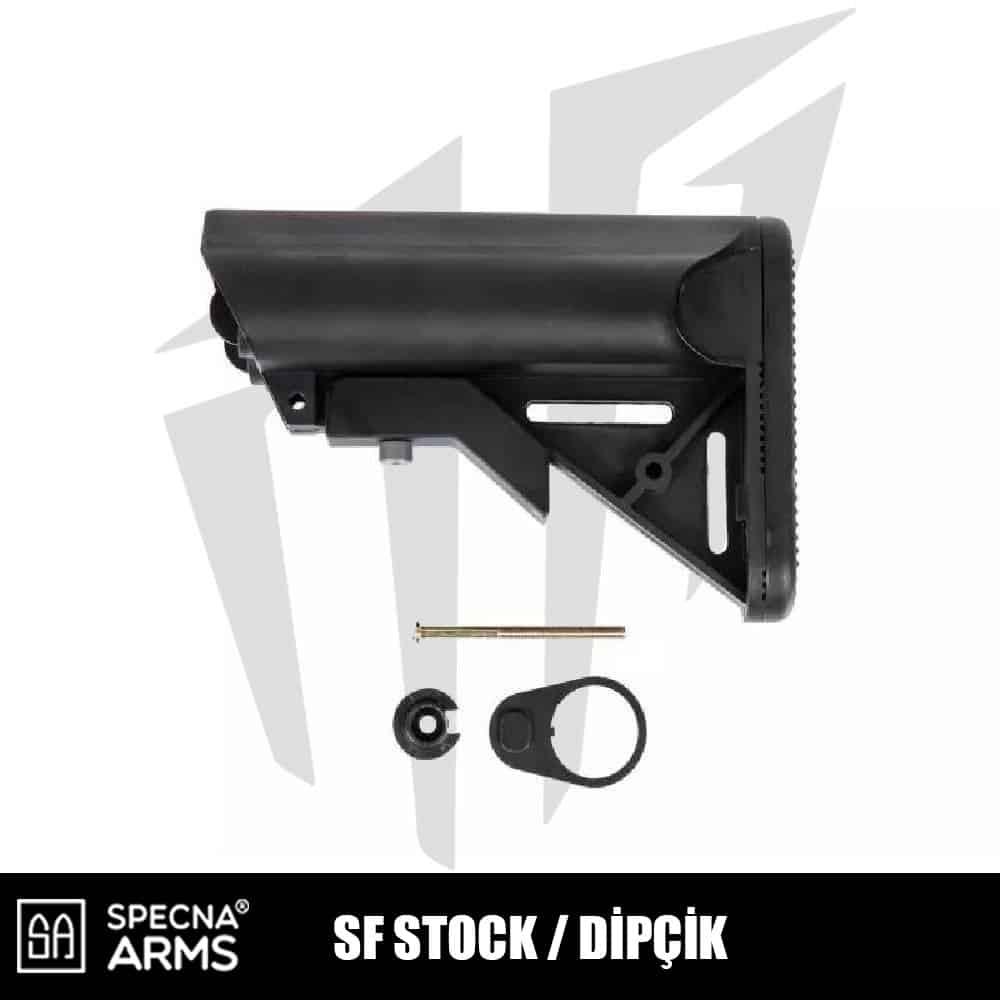 Specna Arms SF Stock / Dipçik Siyah