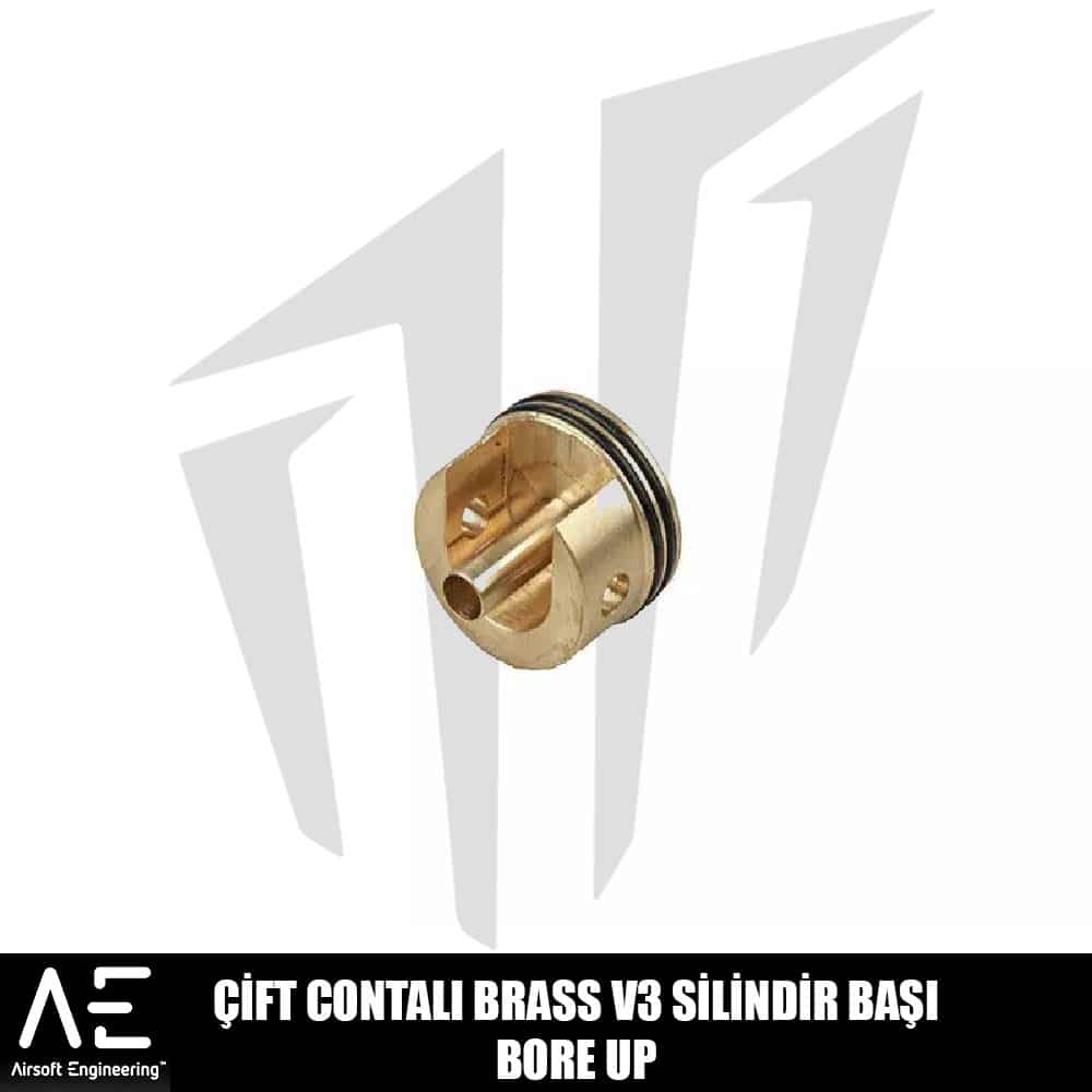 AEN Çift Contalı Brass V3 Airsoft Silindir Başı Bore Up