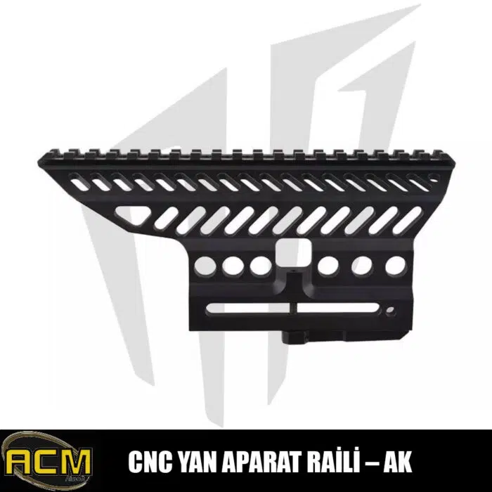 ACM AK CNC Yan Aparat Takma Raili Siyah