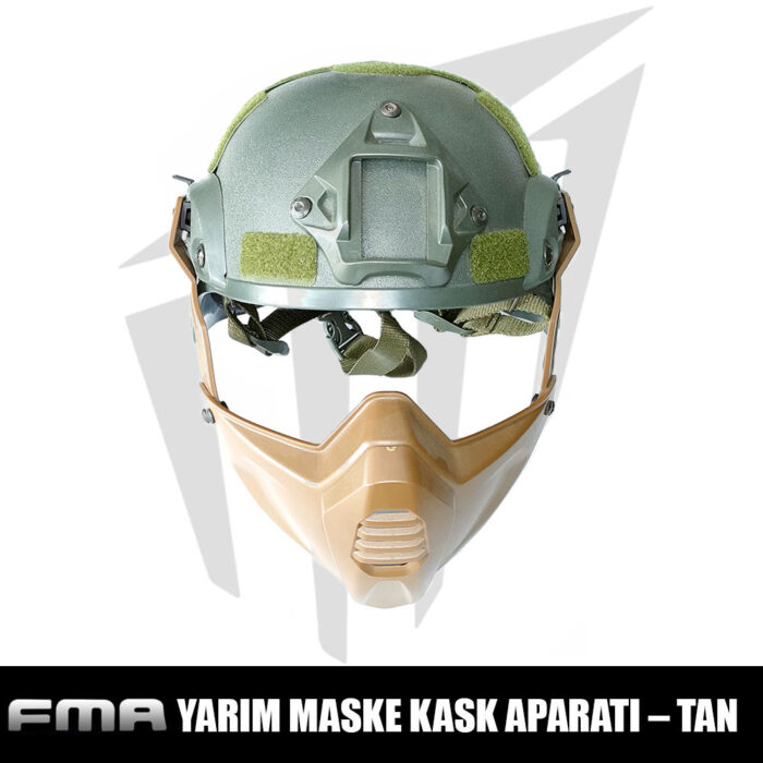 FMA Yarım Maske Kask Aparatı – Tan