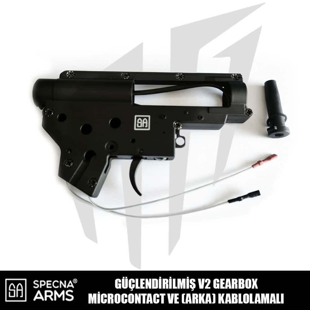 Specna Arms Güçlendirilmiş V2 Gearbox Mikro Anahtar Ve Arka Kablolamalı