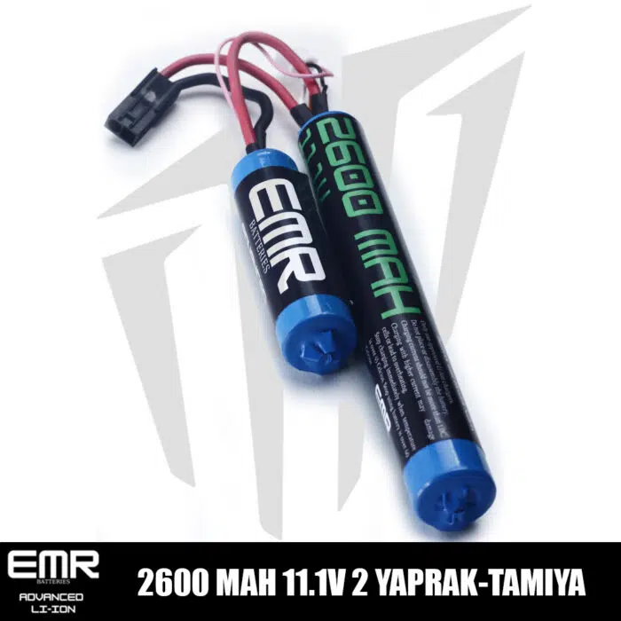 EMR 11.1V 2600 mAh 2 Yaprak Tamiya Lithium-Ion Pil