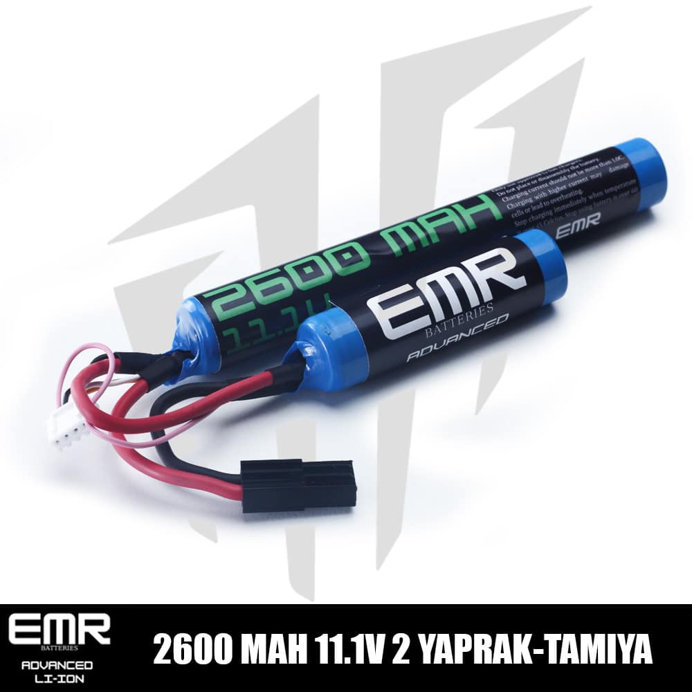 EMR 11.1V 2600 mAh 2 Yaprak Tamiya Lithium-Ion Pil
