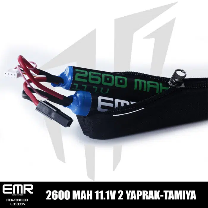EMR 11.1V 2600 mAh 2 Yaprak Tamiya Lithium-Ion Pil