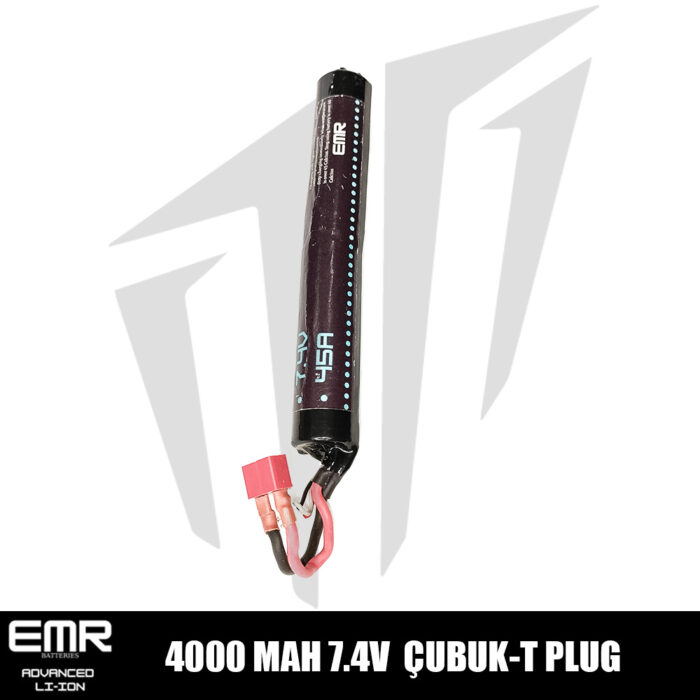 EMR 7.4V 4000 Mah Çubuk-T Plug Lithium-Ion Pil