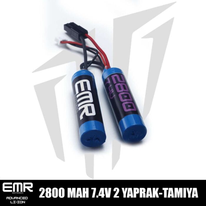 EMR 7.4V 2800 mAh 2 Yaprak Tamiya Lithium-Ion Pil