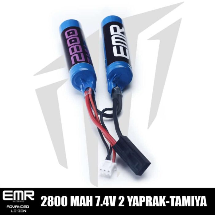 EMR 7.4V 2800 mAh 2 Yaprak Tamiya Lithium-Ion Pil