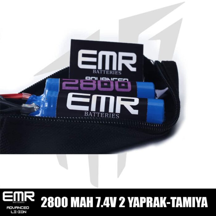 EMR 7.4V 2800 mAh 2 Yaprak Tamiya Lithium-Ion Pil