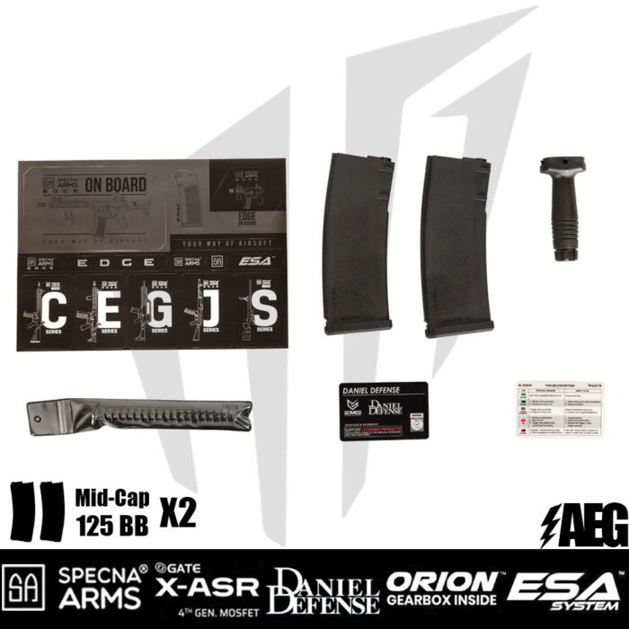 Specna Arms Daniel Defense® MK18 SA-E26 EDGE™ Airsoft Tüfeği Siyah