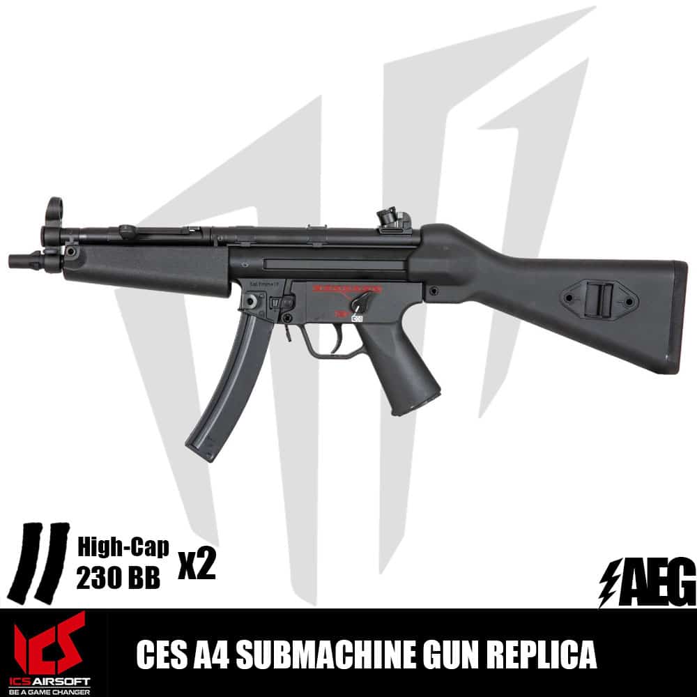 ICS® CES A4 SMG Airsoft Tüfeği Siyah