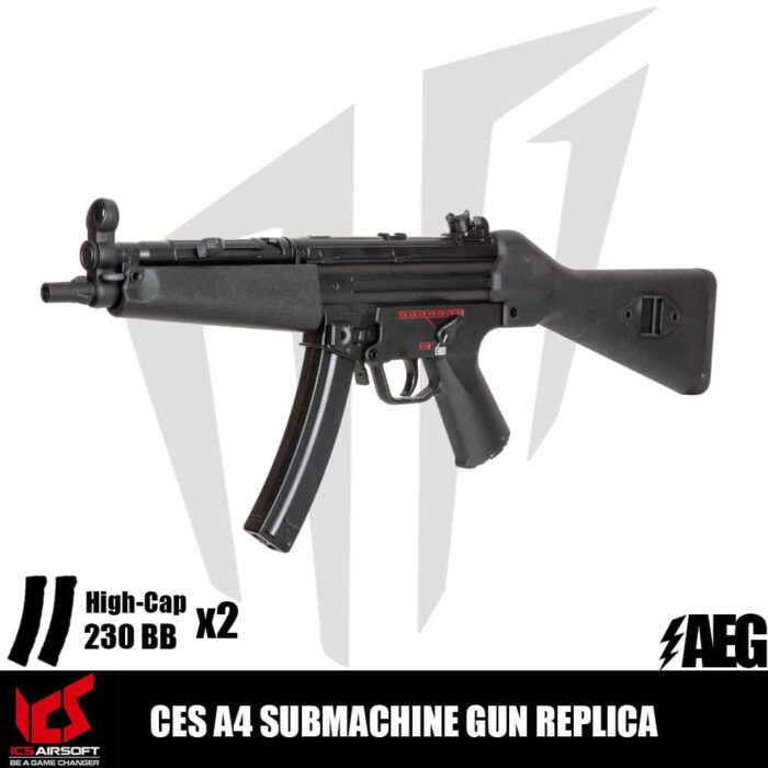 ICS® CES A4 SMG Airsoft Tüfeği Siyah