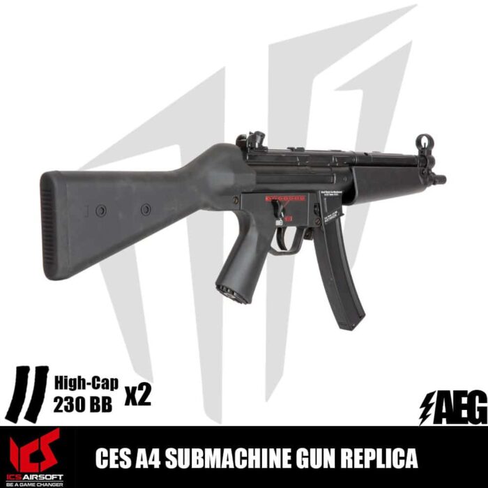 ICS® CES A4 SMG Airsoft Tüfeği Siyah