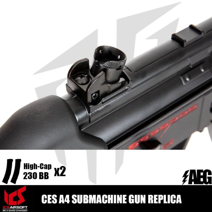 ICS® CES A4 SMG Airsoft Tüfeği Siyah