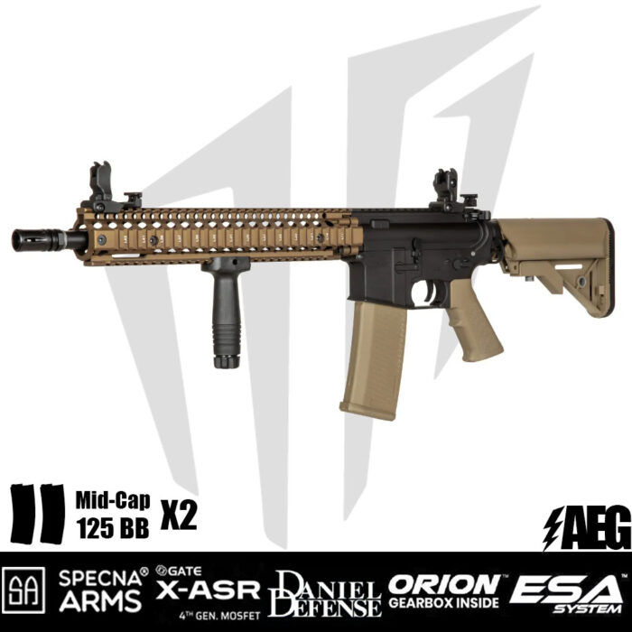 Specna Arms Daniel Defense® MK18 SA-E26 EDGE™ Airsoft Tüfeği Chaos Bronze