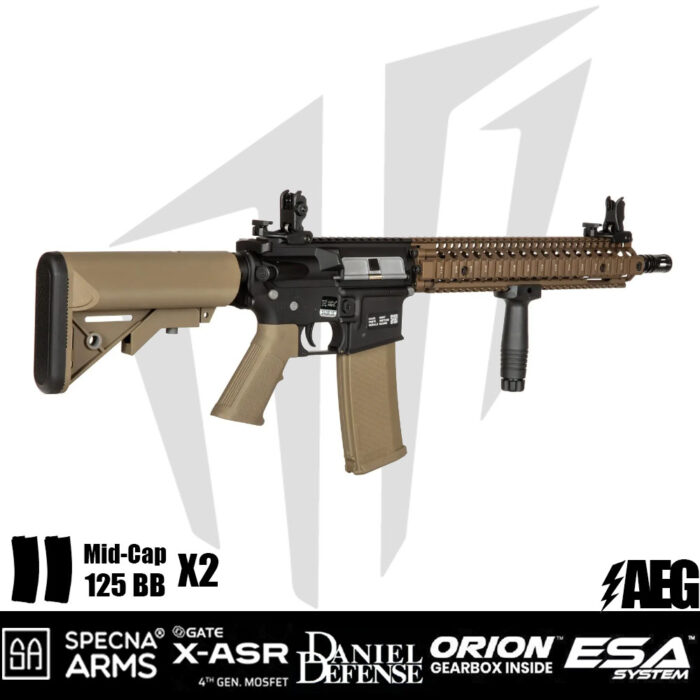 Specna Arms Daniel Defense® MK18 SA-E26 EDGE™ Airsoft Tüfeği Chaos Bronze