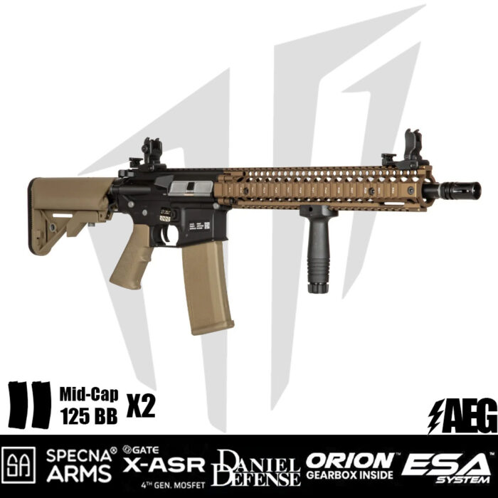 Specna Arms Daniel Defense® MK18 SA-E26 EDGE™ Airsoft Tüfeği Chaos Bronze