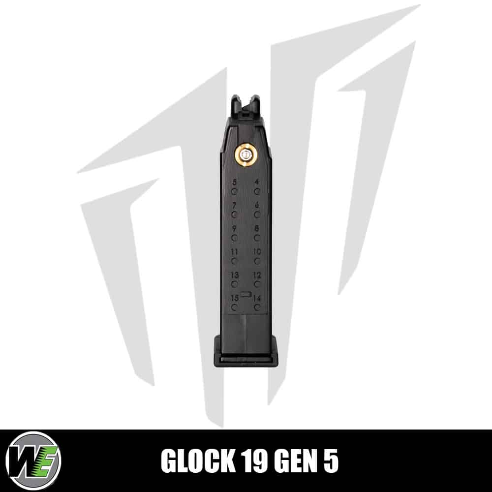 WE Glock 19 Gen 5 Airsoft Tabanca Şarjörü WE Glock 19 Gen 5 Airsoft Tabanca Şarjörü