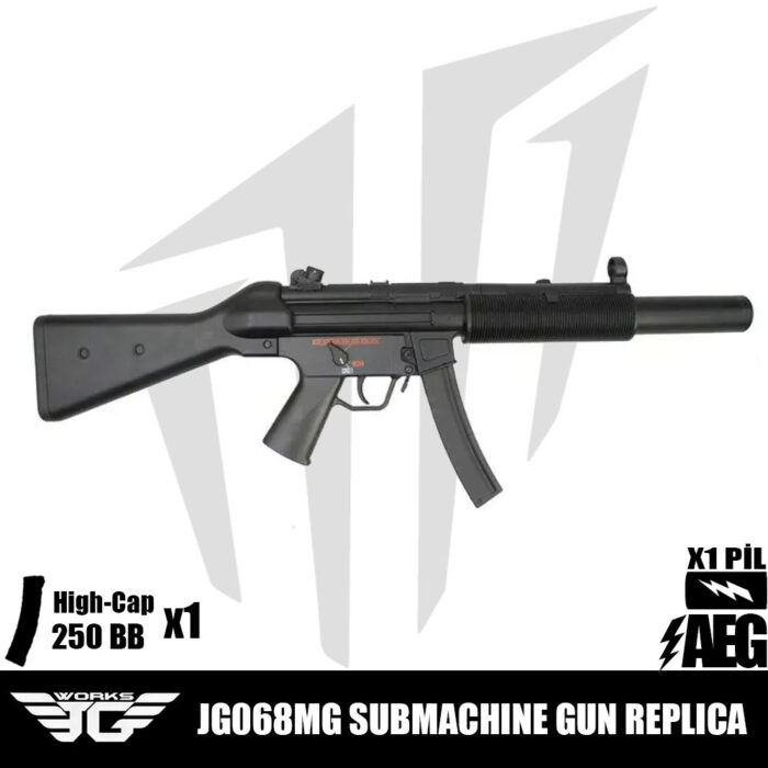 JG 069MG SMG Airsoft Tüfeği – Siyah