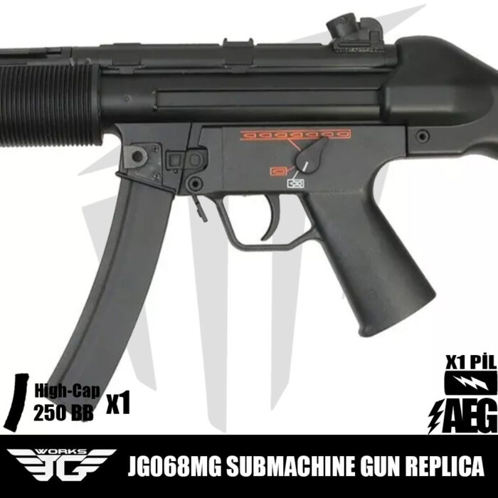 JG 069MG SMG Airsoft Tüfeği – Siyah