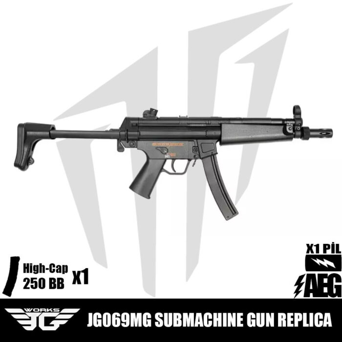 JG 069MG SMG Airsoft Tüfeği – Siyah